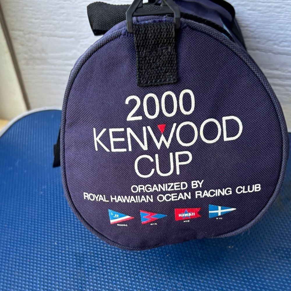 Vintage 2000 Kenwood Cup Sailing Regatta Navy Duffel Bag - Picture 5 of 7